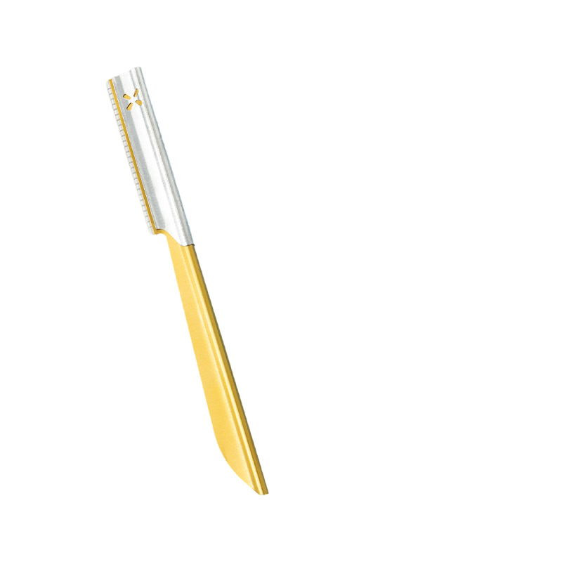 Øjenbryn og ansigtstrimmer barberkniv med skridsikkert greb