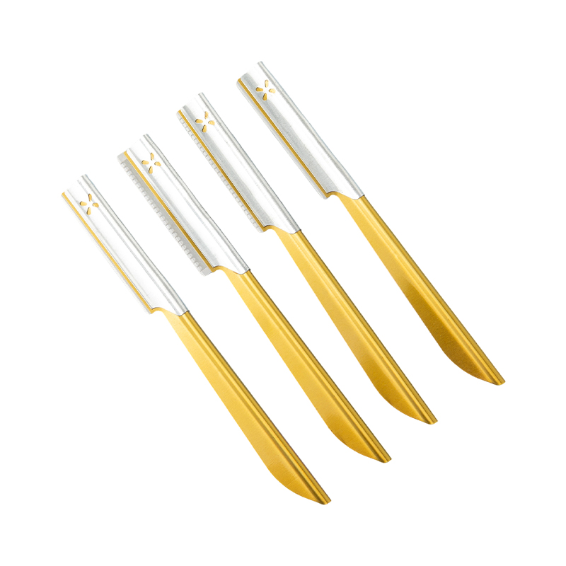 Øjenbryn og ansigtstrimmer barberkniv med skridsikkert greb