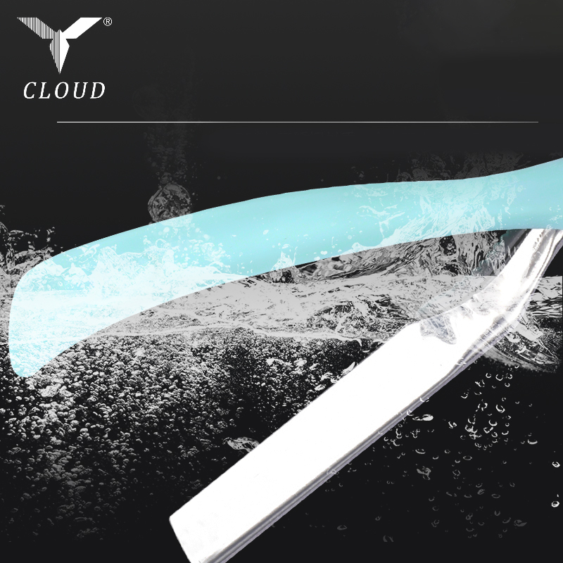 Komfortabelt greb i rustfrit stål til barberkniv med 77 knivblade