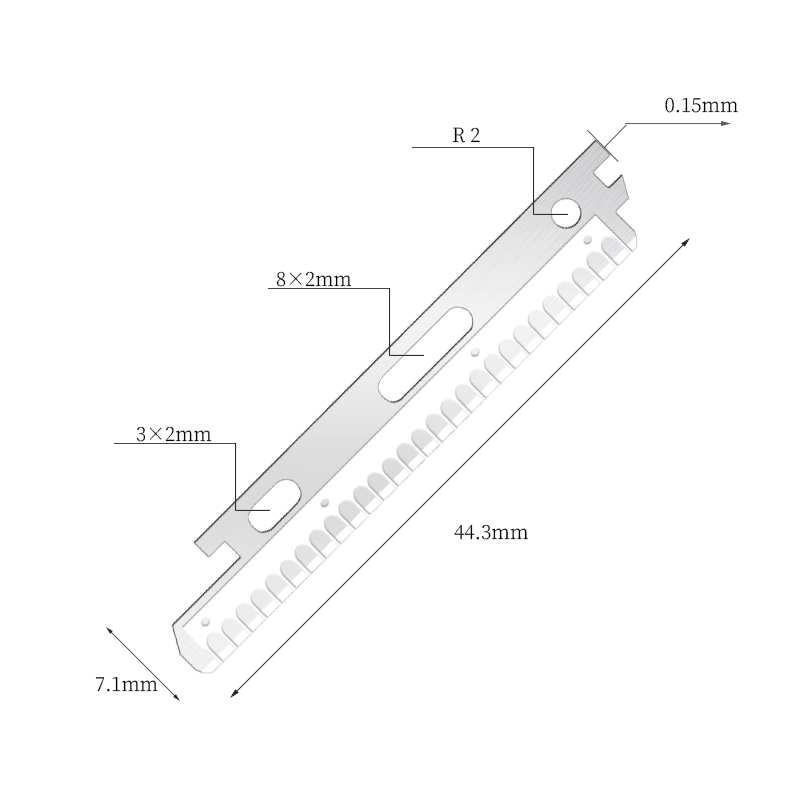 Nano-coated rustfrit stål barberblade til ansigt og øjenbryn