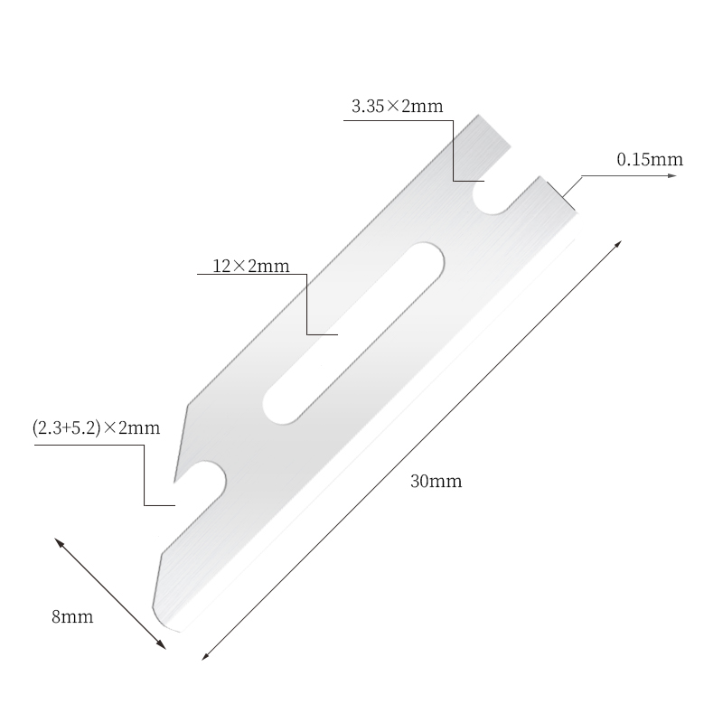 Bærbare, ultraglatte barberblade i rustfrit stål