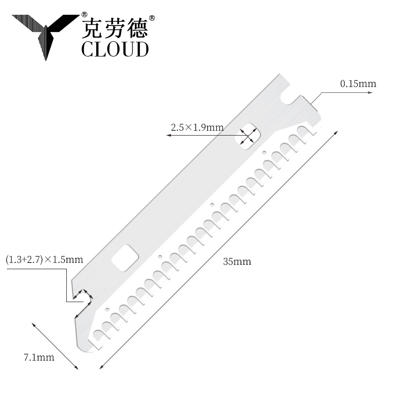 Multi-brug genanvendelige rustfrit stål øjenbryn barberblade