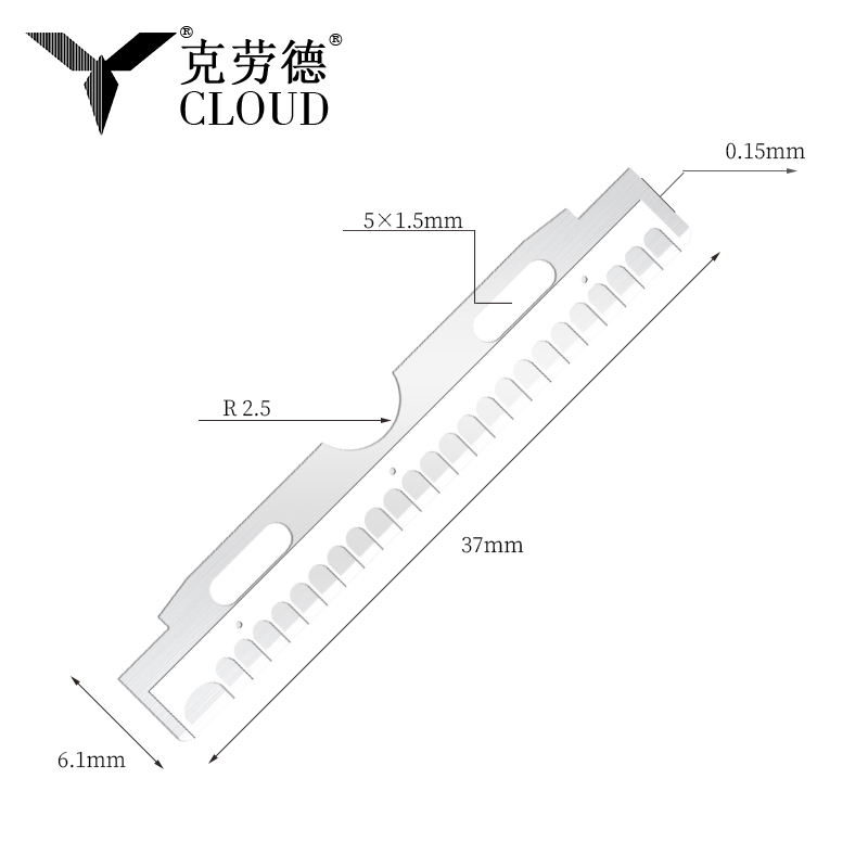 Nano-coated rustfrit stål barberblade til ansigt og øjenbryn