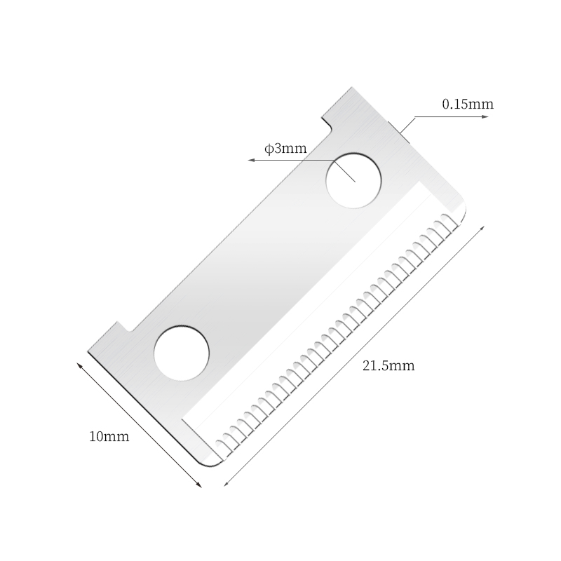 Enkeltsidede skærende rustfrit stål øjenbryns barberblade