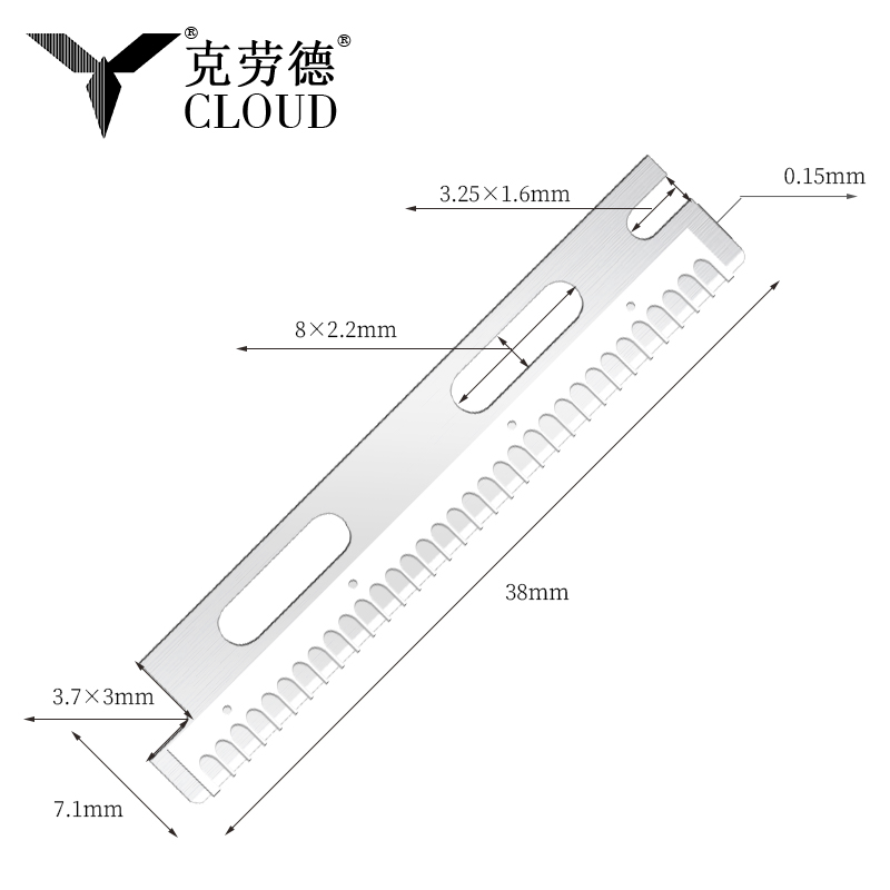 Multi-brug genanvendelige rustfrit stål øjenbryn barberblade