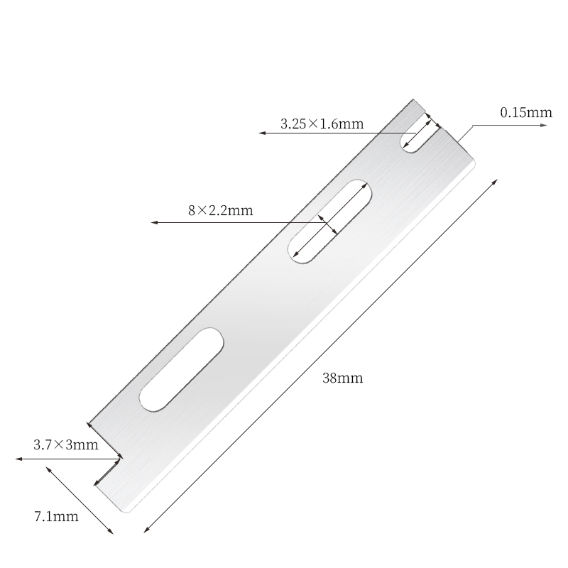 Multi-brug genanvendelige rustfrit stål øjenbryn barberblade
