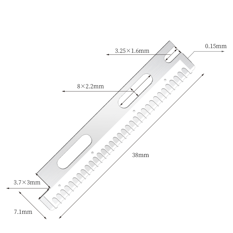 Multi-brug genanvendelige rustfrit stål øjenbryn barberblade