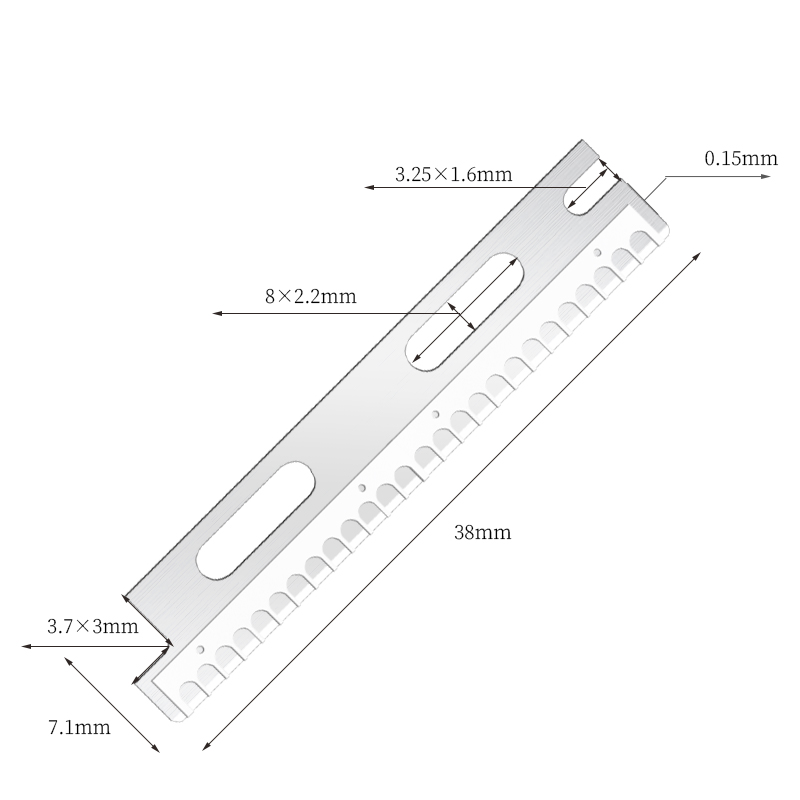 Multi-brug genanvendelige rustfrit stål øjenbryn barberblade