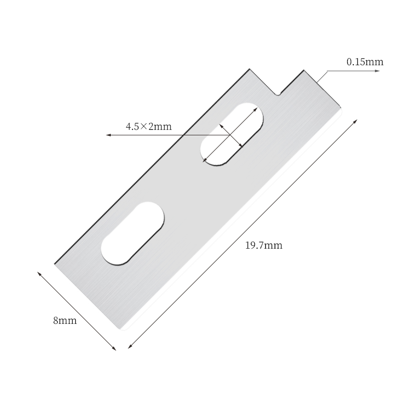 Præcis skarpe knivblade til formgivning af øjenbryn i rustfrit stål