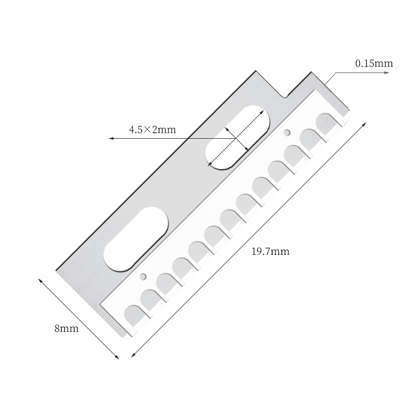 Præcis skarpe knivblade til formgivning af øjenbryn i rustfrit stål