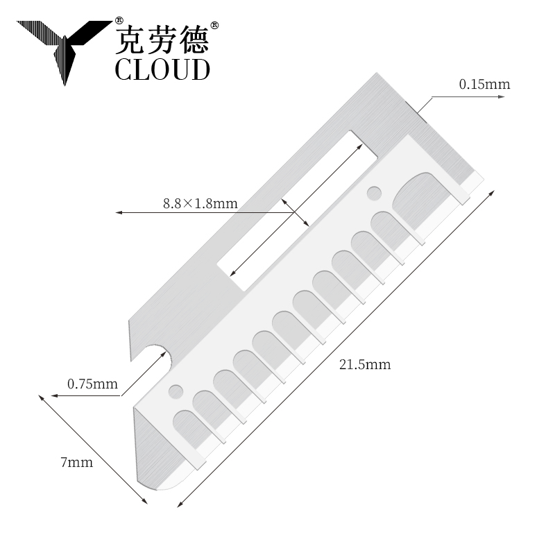 Præcis skarpe knivblade til formgivning af øjenbryn i rustfrit stål