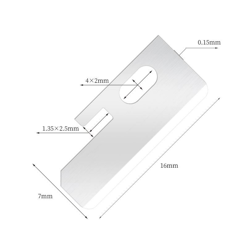 Præcis skarpe knivblade til formgivning af øjenbryn i rustfrit stål