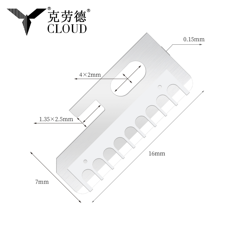Præcis skarpe knivblade til formgivning af øjenbryn i rustfrit stål