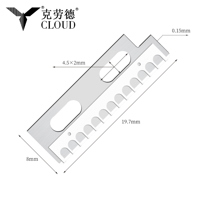 Præcis skarpe knivblade til formgivning af øjenbryn i rustfrit stål