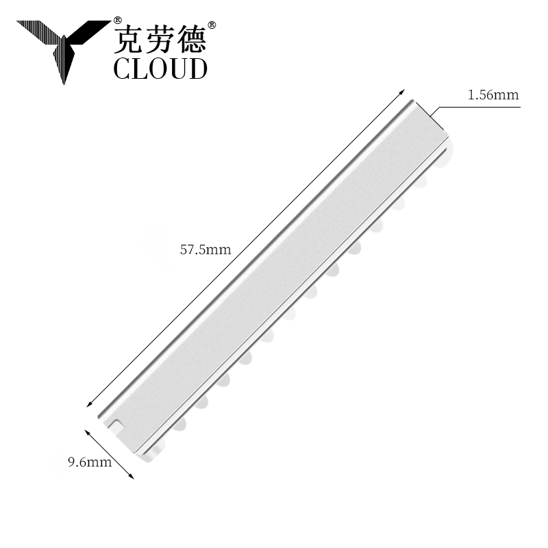 Enkeltkantede hårklippeblade i rustfrit stål