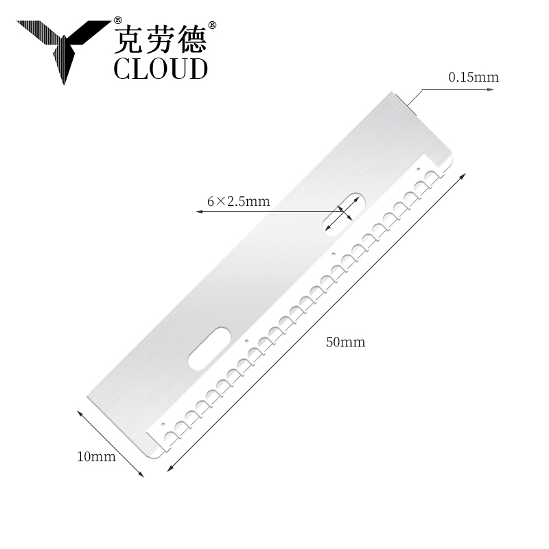 Holdbart genanvendeligt skæreblad i rustfrit stål til øjenbryn