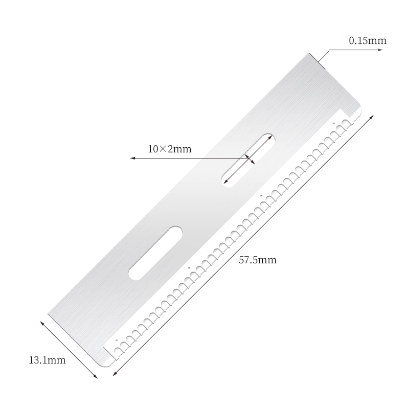 Holdbart genanvendeligt skæreblad i rustfrit stål til øjenbryn