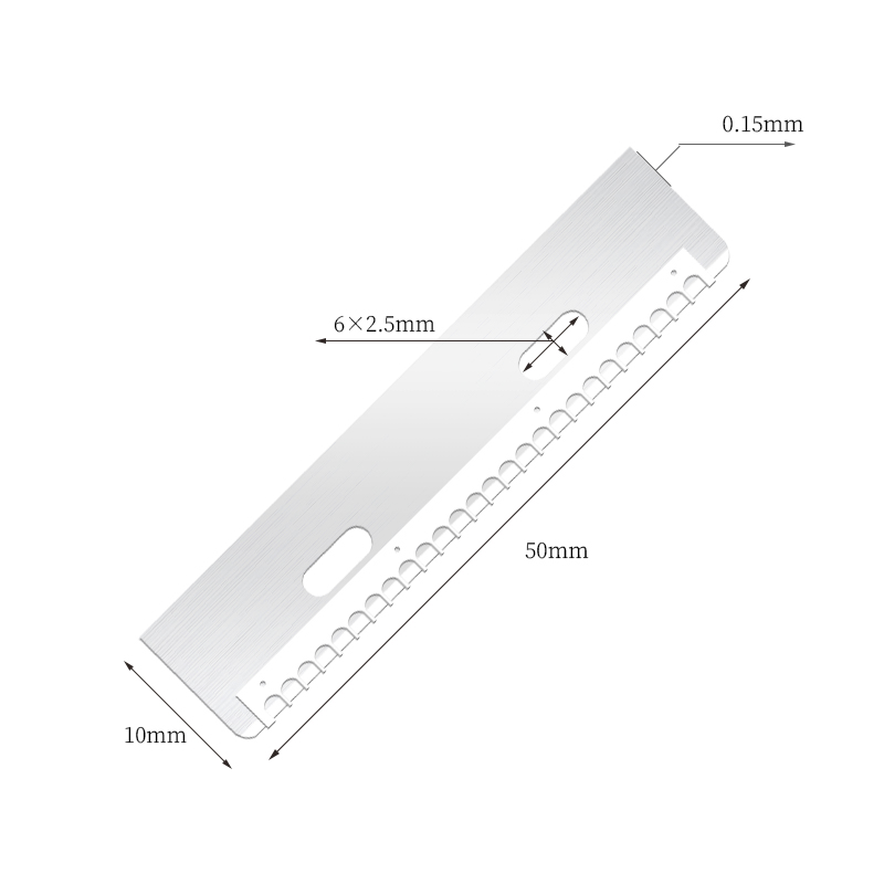 Holdbart genanvendeligt skæreblad i rustfrit stål til øjenbryn