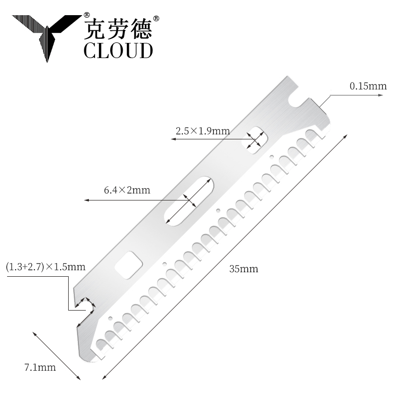 Multi-brug genanvendelige rustfrit stål øjenbryn barberblade